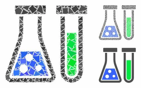 Chemistry Composition Icon of Joggly Elements Illustrazione stock