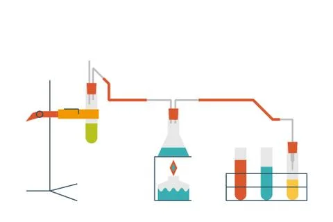 Chemistry Experiment Concept Stock-Illustration