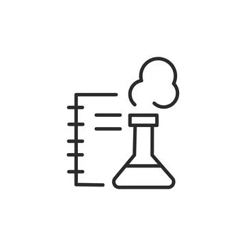 Chemistry Experiment Icon Stock Illustration