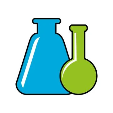 Chemistry flask icon 스톡 일러스트