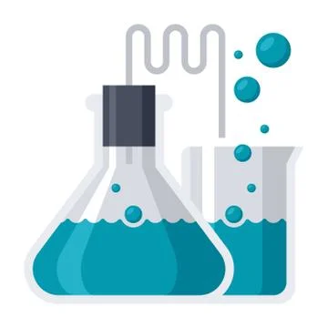 Chemistry Flask Icon Stock Illustration