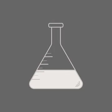 Chemistry flask icon. Science technology. flat design for chemistry, laborato Stock Illustration
