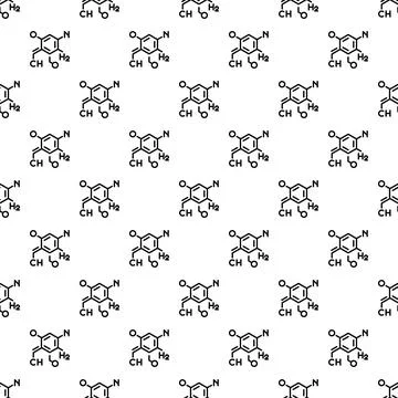 Chemistry formula pattern seamless Stock Illustration