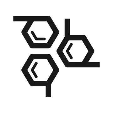 Chemistry formula structure icon Stock Illustration