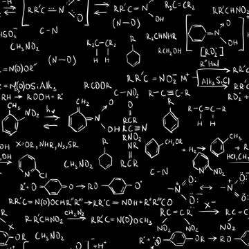 Chemistry formulas Stock Illustration