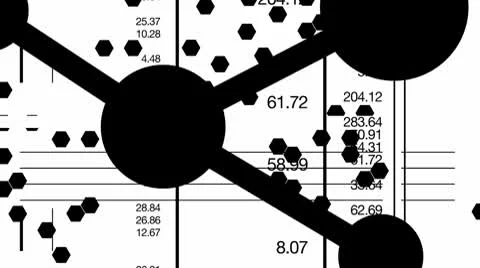 Chemistry Graphics Mono Loop HD Stock Footage