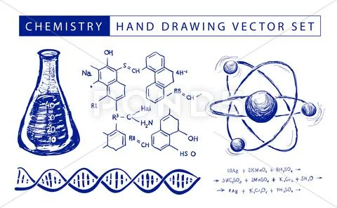Chemistry hand drawing Stock Illustration