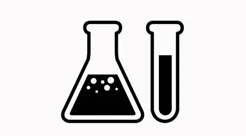 Chemistry Icon set. Illustrazione stock