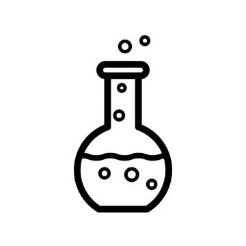 Chemistry icon template Stock Illustration