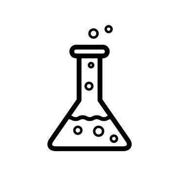 Chemistry icon template Stock Illustration