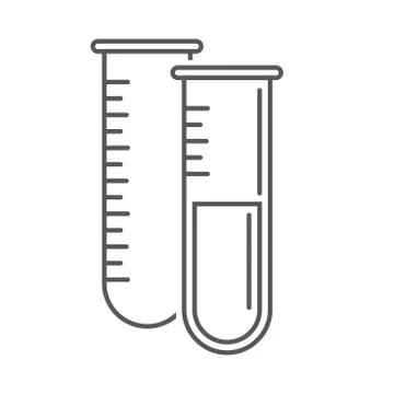 Chemistry Icon testtubes Stock Illustration