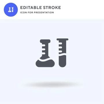 Chemistry icon vector, filled flat sign, solid pictogram isolated on white, l Stock Illustration