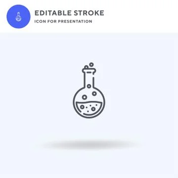 Chemistry icon vector, filled flat sign, solid pictogram isolated on white, logo Stock Illustration