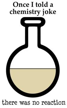 Chemistry joke Stock Illustration