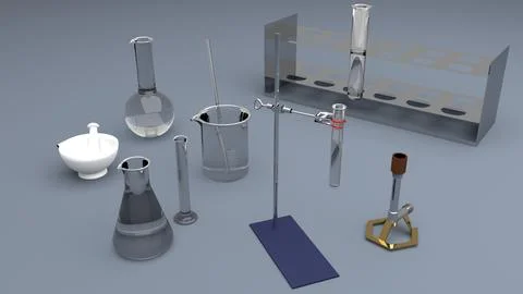 Chemistry Lab And Equipment ~ 3D Model #71387796 | Pond5