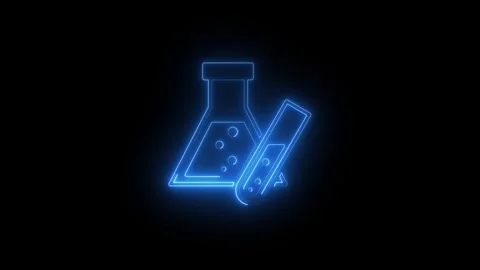 Chemistry lab blue- Vídeo Stock 331798364