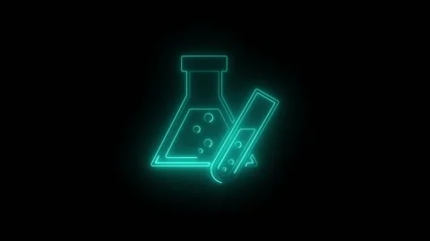 Chemistry lab cyan Stock-Footage 331798363