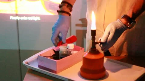 Chemistry lab experiment Video stock 22139930