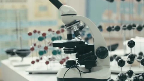 Chemistry lab objects for study move 2 Stock Footage 164232302