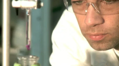 Chemistry Lab  - Working Chemist 3 Stock Footage 10896786