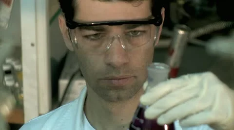 Chemistry Lab  - Working Chemist 6 Stock Footage 10896941