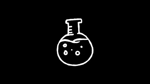 Chemistry Laboratory Flask Science Icon Stock Footage 345594219