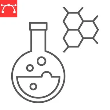 Chemistry line icon Illustrazione stock