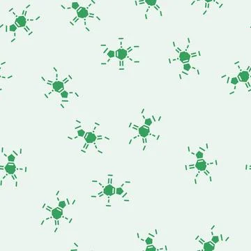 Chemistry molecular structure glyph seamless pattern Stock Illustration