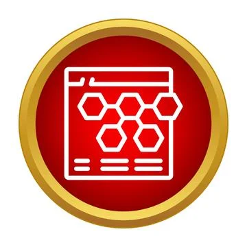 Chemistry molecule data research icon in browser イラスト素材