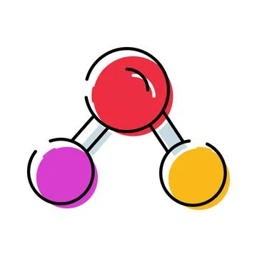 Chemistry molecule structure showing scientific research concept Stock Illustration