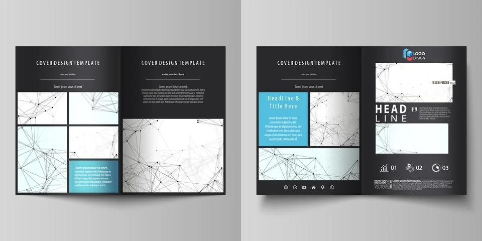 Chemistry pattern, connecting lines and dots, molecule structure on white, ge Stock Illustration