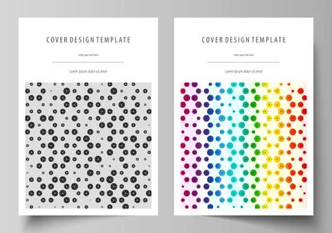 Chemistry pattern, hexagonal design molecule structure. Geometric colorful ba Stock Illustration