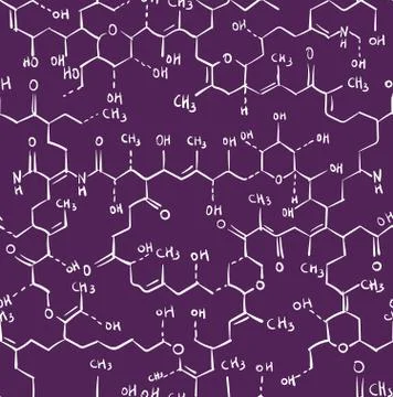 Chemistry pattern Stock Illustration