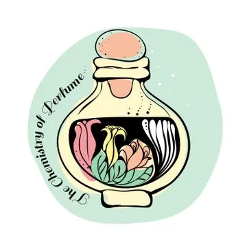 The Chemistry of Perfume Stock Illustration