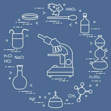 Chemistry scientific, education elements. 스톡 일러스트