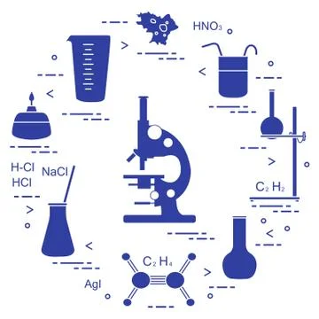 Chemistry scientific, education elements. 스톡 일러스트