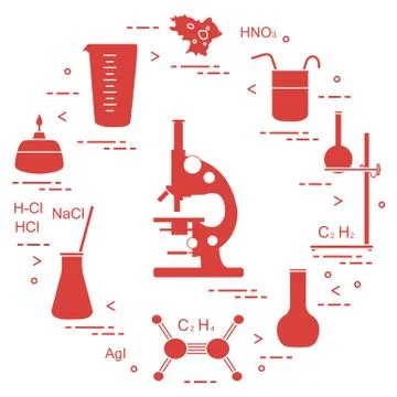 Chemistry scientific, education elements. 스톡 일러스트