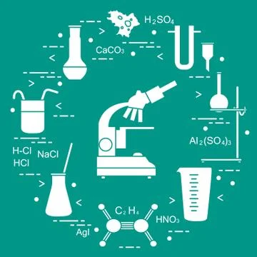 Chemistry scientific, education elements. 스톡 일러스트