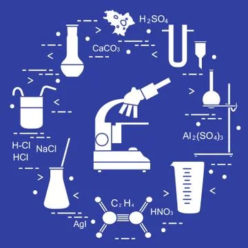 Chemistry scientific, education elements. 스톡 일러스트