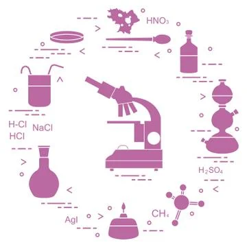 Chemistry scientific, education elements. 스톡 일러스트