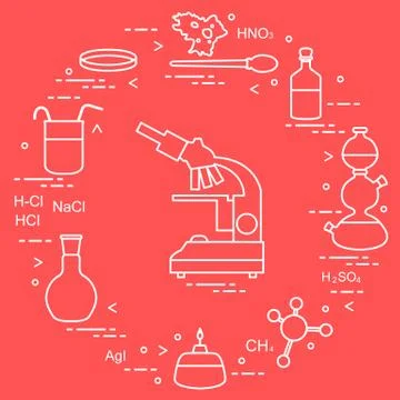 Chemistry scientific, education elements. 스톡 일러스트