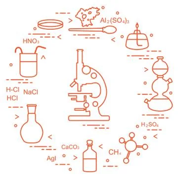 Chemistry scientific, education elements. 스톡 일러스트