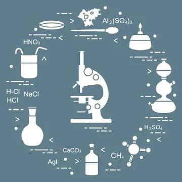 Chemistry scientific, education elements. 스톡 일러스트