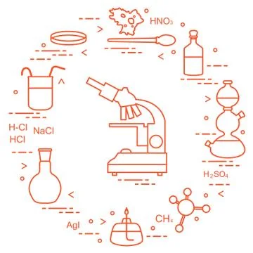 Chemistry scientific, education elements. 스톡 일러스트