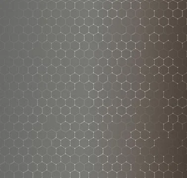 Chemistry seamless pattern, hexagonal design vector illustration Illustrazione stock
