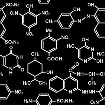Chemistry seamless pattern Illustrazione stock
