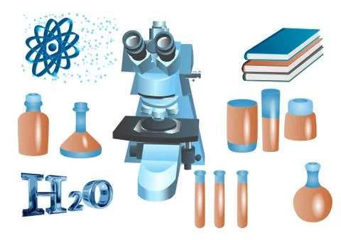 Chemistry set vector Stock Illustration