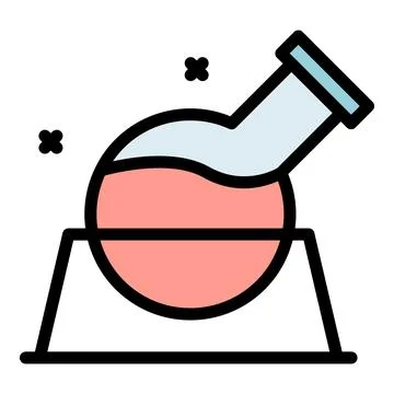 Chemistry test icon vector flat Illustrazione stock