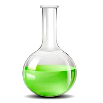 Chemistry Testing Flask Stock Illustration