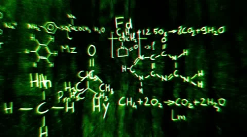Chemistry v1 03 Stereoscopic 3D Anaglyph red blue Stock Footage